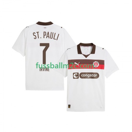 Fußballtrikots St. Pauli Jackson Irvine 7 Auswärts Trikotsatz 2025-2026 Fußballtrikots St. Pauli Jackson Irvine 7 Auswärts Trikotsatz 2025-2026